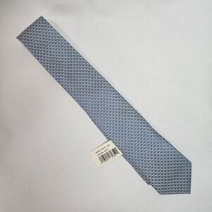 NEW Ryan Seacrest‎ Distinction Men's Geometric Silk Tie Blue Green 3"x58"